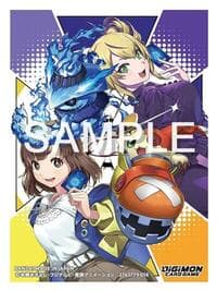 Digimon Card Game Official Sleeves - Arisa Kinosaki and Violet Inboots Card Sleeves 2025 (60-Pack)