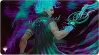 Aetherdrift Playmat for Magic: The Gathering - Borderless Racer 2: Winter Cursed Rider