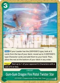 Gum-Gum Dragon Fire Pistol Twister Star