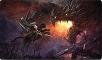 Magali Villeneuve Playmat for Magic: The Gathering (Kickstarter Exclusive) - Drizz't & Guenhwyvar)