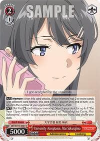 University Acceptance, Mai Sakurajima