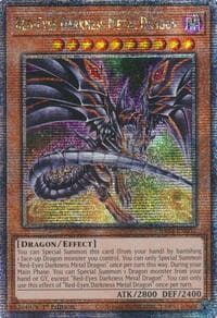 Red-Eyes Darkness Metal Dragon (Alternate Art) (Quarter Century Secret Rare)