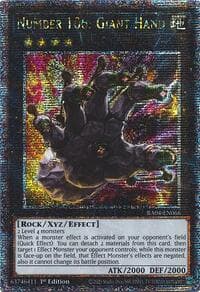 Number 106: Giant Hand (Quarter Century Secret Rare)