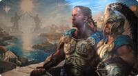 Pride 2024 Ultra Pro Exclusive Playmat for Magic: The Gathering - Kynaios and Tiro of Meletis