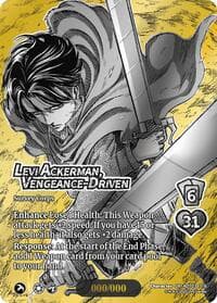 Levi Ackerman, Vengeance-Driven (Chrome Rare)
