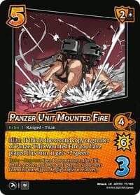 Panzer Unit Mounted Fire