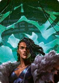 Uzuri, Switch Blade // Emperor, Dracai of Aesir Double Sided Art Card (Top Center)