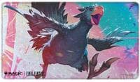 FINAL FANTASY Holofoil Playmat for Magic: The Gathering - Premium Black Traveling Chocobo