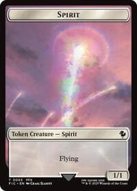 Spirit // Hero (0027) Double-Sided Token (Surge Foil)