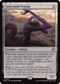 Anticausal Vestige