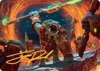 Frontline War-Rager Art Card (Gold-Stamped Signature)