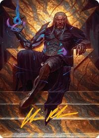 Tezzeret, Cruel Captain Art Card (1/54) (Gold-Stamped Signature)
