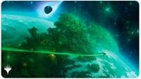 Edge of Eternities Playmat for Magic: The Gathering - Mythic Land Green