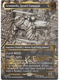 Leonardo, Sewer Samurai (Borderless) (Gold-Stamped Signature)