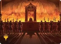 Fire Lord Ozai Art Card (Gold-Stamped Planeswalker Symbol)