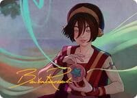 Toph, the First Metalbender Art Card (Gold-Stamped Signature)
