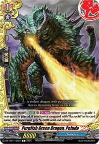 Purplish Green Dragon, Peluda