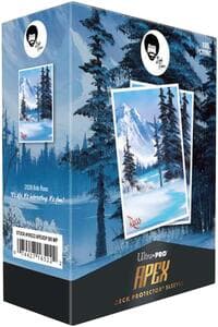 Bob Ross APEX Deck Protector Sleeves - Winter Paradise (105-pack)