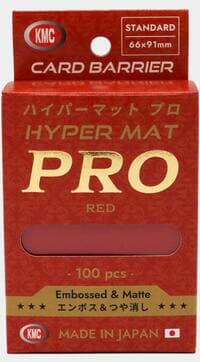 KMC Card Barrier - Hyper Matte PRO - Red (100-Pack)