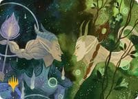 Trystan's Command Art Card (Gold-Stamped Planeswalker Symbol)