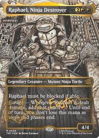 Raphael, Ninja Destroyer (Borderless) (Gold-Stamped Signature)