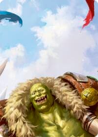 Tuffnut, Bumbling Hulkster // Kayo, Underhanded Cheat Double Sided Art Card (Top Left)