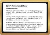 Sorin's Remastered Manor (Black Lotus Unknown Planechase)