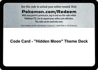 Code Card - "Hidden Moon" Theme Deck