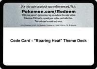 Code Card - "Roaring Heat" Theme Deck