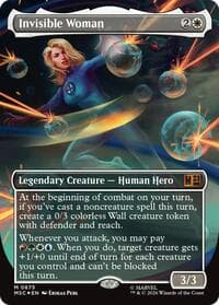 Invisible Woman (Borderless) (Surge Foil)