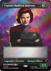 Captain Kathryn Janeway (Borderless) (Signed)