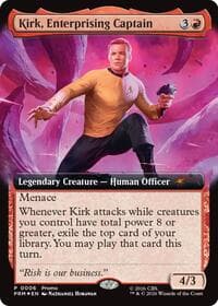 Kirk, Enterprising Captain (Extended Art)