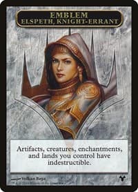Emblem - Elspeth, Knight-Errant // Soldier Double-Sided Token