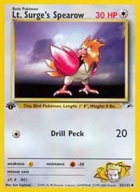 Lt. Surge's Spearow (52)