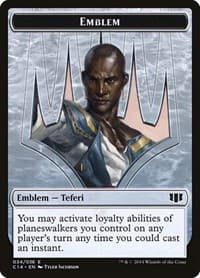 Emblem - Teferi, Temporal Archmage // Zombie (011) Double-Sided Token