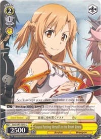 Asuna Putting Herself in the Front Lines