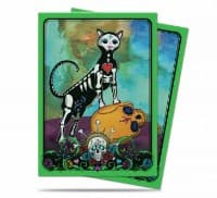 Dia De Los Muertos Cat Standard Size Deck Protector Sleeves (50-Pack)