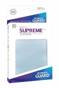 Double Matte Sleeve - Supreme UX Sleeves Clear (80-Pack)