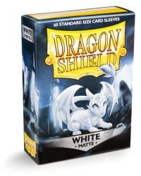 Dragon Shield Matte Sleeves - White (60-Pack)