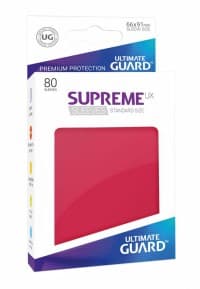 Gloss Sleeve - Supreme UX Sleeves Red (80-Pack)