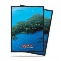 Mana 5 Island Standard Deck Protector sleeves for Magic (80-Pack)