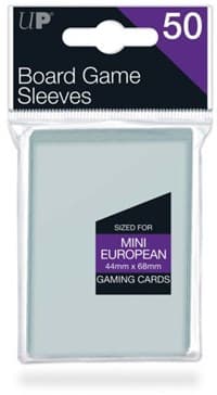 Mini European Board Game Sleeves - 44mm X 68mm (50-Pack)