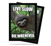 Sloth: Live Slow, Die Whenever Standard Deck Protectors (50-Pack)