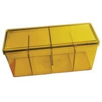 Dragon Shield Storage Box with 4 compartments - Yellow (Holds 200+)