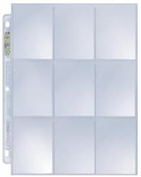 Ultra Pro Platinum Hologram Standard 9-Pocket Pages, 3-Holes (100-Pack)