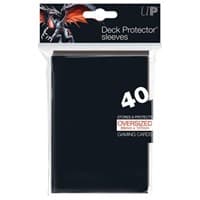 Oversized Top Loading Deck Protectors - Black (40 pack)