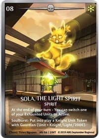 Sola, the Light Spirit (Silver Metal) (ARG September 2019 Regional)