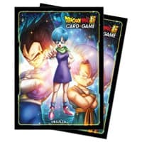 Standard Deck Protectors for Dragon Ball Super CCG - Bulma, Vegeta and Trunks (65-Pack)