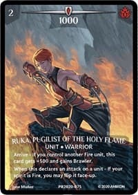 Ruka, Pugilist of the Holy Flame (Full Art)