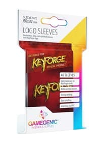 GameGenic KeyForge Logo Sleeves - Red (40-Pack)